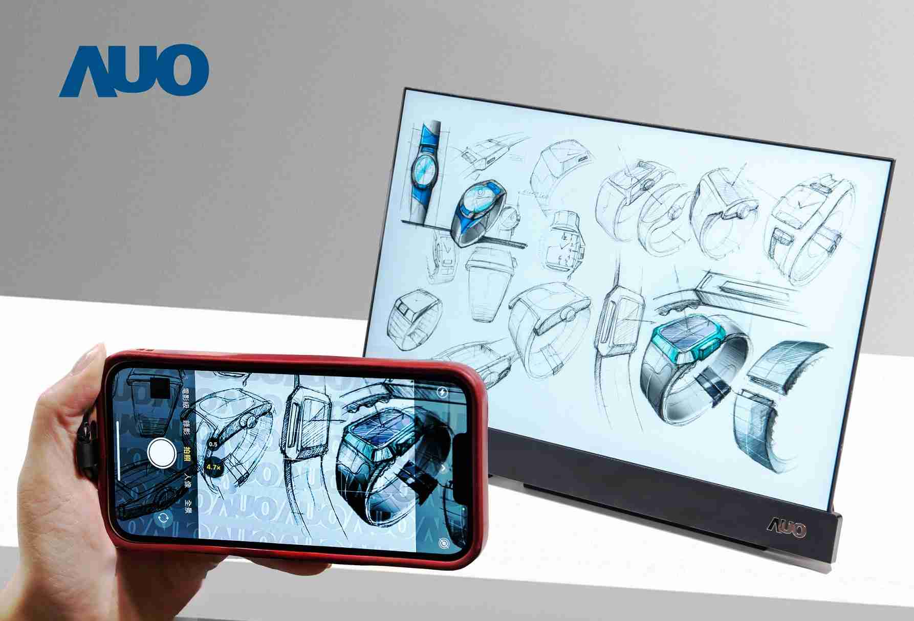 糖果派对16吋防窥显示器，，，采用人眼无法察觉、、相机拍摄时才显现的隐藏式水印技术，，，未来可结合AI镜头侦测周围环境，，，，实时开启或关闭水印，，，大幅提升在公共场域使用显示器的安全性