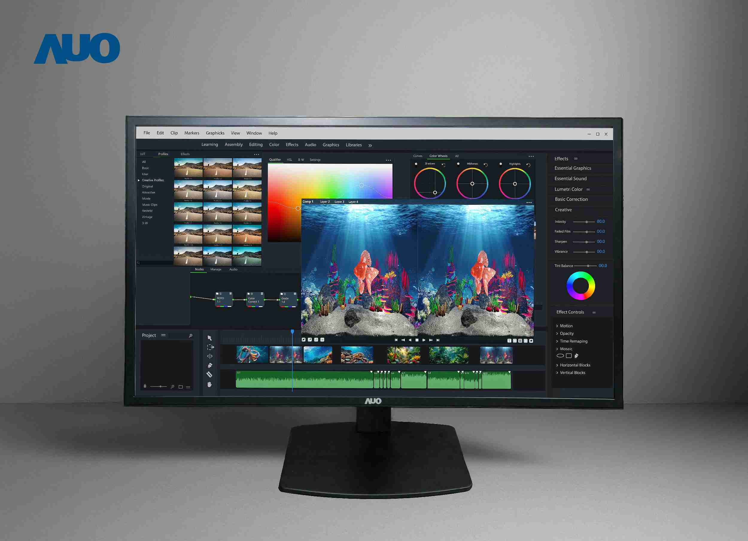 糖果派对开发32吋2D/3D专业桌上型显示器，，，拥有8K4K超高分辨率，，，，并以低串扰算法优化3D显示效果，，，，搭载自动眼球追踪功能，，，，能实时调整3D图像，，，进行实时2D与3D无缝共存窗口，，，提供图像设计工作者突破二维接口的崭新工作氛围与效率